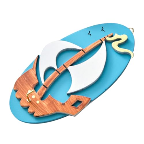 VICASKY Mediterraner Wandhaken Vintage Stil Holz Wandhaken Dekorativer Schlüsselhalter für Flur Schlafzimmer Badezimmer Kleiderhaken Robust und Platzsparend von VICASKY