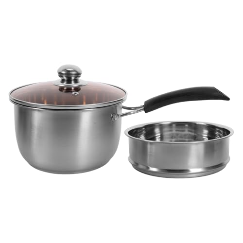 VICASKY Mehrzweck Kochtopf mit Deckel und Ergonomischem Griff Kleiner Suppentopf für Induktionsherd Vielseitiger Milchtopf zum Kochen von Brei Suppe und Schmorgerichten Doppelwand Topf VICASKY Mehrzweck Kochtopf mit Deckel und Ergonomischem Griff Kleiner Suppentopf für Induktionsherd Vielseitiger Milchtopf zum Kochen von Brei Suppe und Schmorgerichten Doppelwand Topf von VICASKY