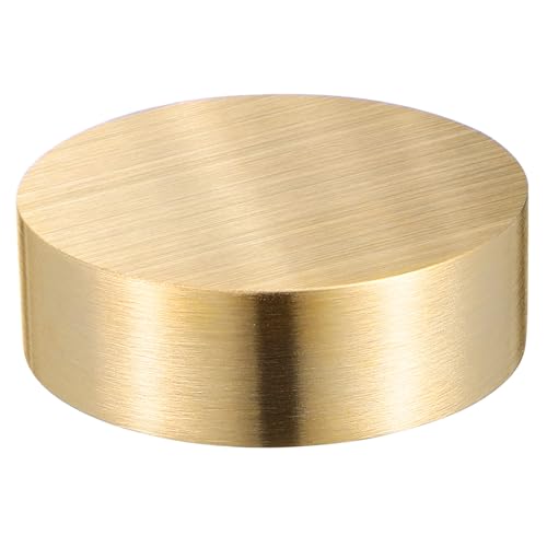 VICASKY Messing Briefbeschwerer Rund Mittelgroß Leicht Tragbar für Kalligraphie Zeichnung Kanji Schreibpapierhalter Originelles Design für Schreibtisch Zubehör von VICASKY