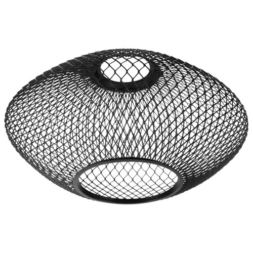 VICASKY Metall Lampenschirm Hängelampe Retro Drahtgeflecht Vintage Pendelleuchte Abdeckung Robust für Wohnzimmer Esszimmer von VICASKY