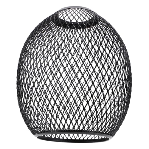 VICASKY Metall lampenschirm Trommelform Hängelampe Deckenleuchte Retro Stil Drahtgeflecht Lampenabdeckung für Wohnzimmer Schlafzimmer Büro von VICASKY