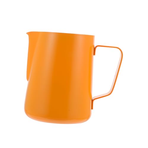 VICASKY Milchaufschäumer mit Komfortgriff Latte Art Kännchen für Cappuccino Espresso und Heiße Farbiges Design für Zuhause und Bar von VICASKY