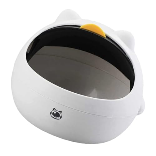 VICASKY Mini Desktop Mülleimer Katze Süßer Tischabfalleimer aus PP Leicht und Robust Praktisch für Büro Zuhause Kosmetik und Kleine Gegenstände von VICASKY