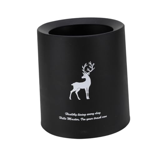 VICASKY Mini Desktop Mülleimer mit Stabilem Schockresistentem Material und Geruchsdichtem Innenbehälter Kleiner Abfalleimer für Schreibtisch Bad Küche Büro mit Schwarzem Geweihmuster VICASKY Mini Desktop Mülleimer mit Stabilem Schockresistentem Material und Geruchsdichtem Innenbehälter Kleiner Abfalleimer für Schreibtisch Bad Küche Büro mit Schwarzem Geweihmuster von VICASKY