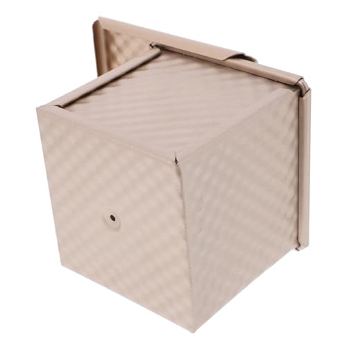 VICASKY Mini Kastenform Brotbackform mit Deckel Teilig Antihaftbeschichtet Wellenmuster Kompakte Mini aus Kohlenstoffstahl für Knuspriges Backen und Platzsparende Aufbewahrung von VICASKY