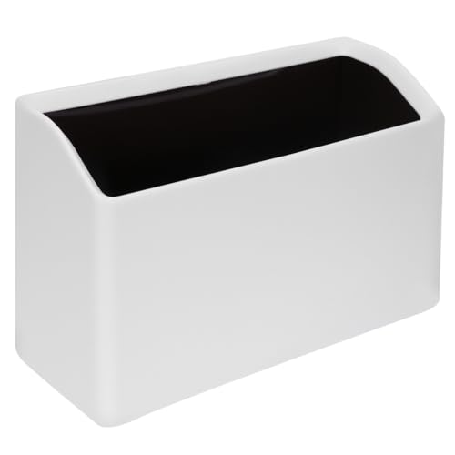 VICASKY Mini Kunststoff Tischmülleimer Weiß Geruchsisolierter Abfallbehälter Multifunktionaler Desktop Rubbish Organizer für Büro Zuhause und Auto Kompakter Papiersammler mit Stauraum VICASKY Mini Kunststoff Tischmülleimer Weiß Geruchsisolierter Abfallbehälter Multifunktionaler Desktop Rubbish Organizer für Büro Zuhause und Auto Kompakter Papiersammler mit Stauraum von VICASKY