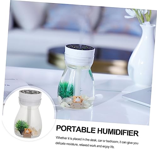 VICASKY Mini Luftbefeuchter USB Tragbar mit Touch Bedienung Farb LED für Schlafzimmer Büro Auto Kompakter Tisch Luftbefeuchter Leiser Betrieb für Zuhause und Unterwegs von VICASKY