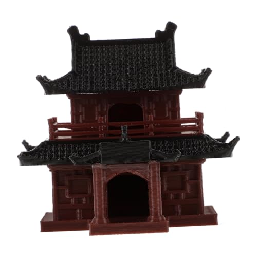 VICASKY Mini Pavilion Bonsai Ornament Antikes Architekturmodell Micro Landschaft Deko für Aquarium Garten Balkon Teich Kleine Dekorationsfigur VICASKY Mini Pavilion Bonsai Ornament Antikes Architekturmodell Micro Landschaft Deko für Aquarium Garten Balkon Teich Kleine Dekorationsfigur von VICASKY