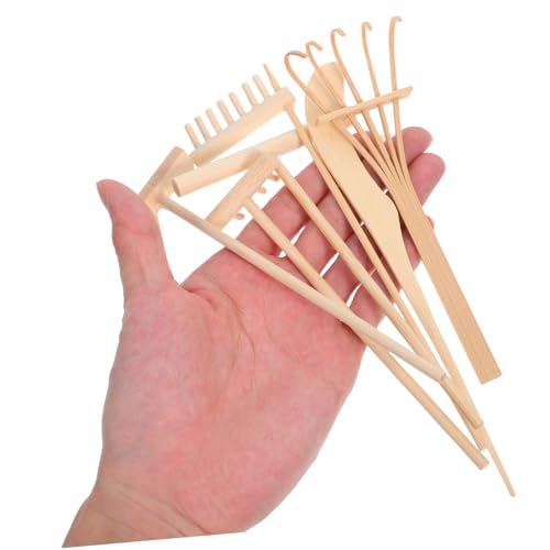 VICASKY Mini Zen Sand Garden Rake Set aus Robustem Material Mini Sandharken Stempel-Set für Kreative Muster Entspannende Desktop-Dekoration und Büro-tischgarten VICASKY Mini Zen Sand Garden Rake Set aus Robustem Material Mini Sandharken Stempel-Set für Kreative Muster Entspannende Desktop-Dekoration und Büro-tischgarten von VICASKY