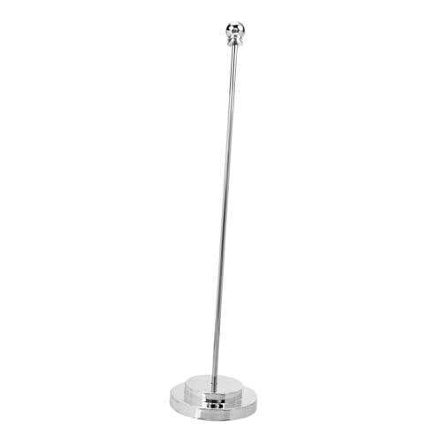 VICASKY Mini flaggenhalter aus Edelstahl mit Runder Stabiler Basis Handlich und Leicht für Schreibtisch flaggen und Kleine Fahnen Einfach zu Montieren Langlebiger Fahnenmast ständer für von VICASKY
