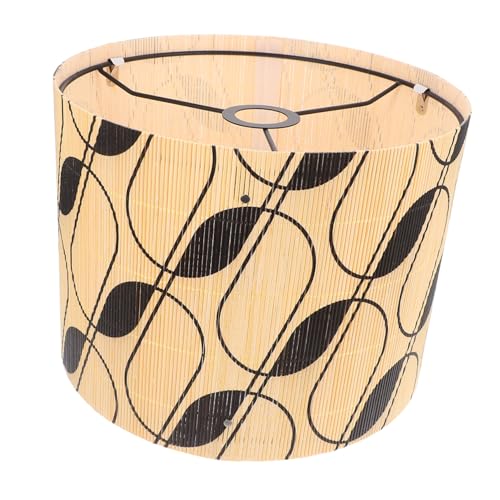 VICASKY Moderner Geometrischer Natürlicher Lampenschirm Dekorativer Lampenschirm für Tisch und Hängelampen Einzigartiges Design Warmes Licht Vielseitig für Wohnzimmer und Schlafzimmer von VICASKY