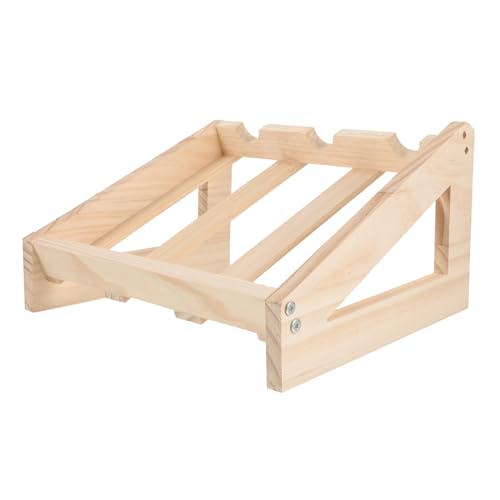 VICASKY Moderner Weinflaschenhalter aus Holz Freistehendes Weinregal für Flaschen Stabiles Tisch und Arbeitsplatten Display Eleganter Flaschenhalter für Zuhause Bar und Restaurant von VICASKY