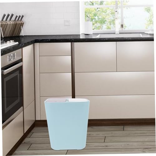 VICASKY Mülltrenner mit Deckel Küchen abfalleimer mit Dual fächern Feuchttrocken Getrennt Haushalts mülleimer für Organisierte Abfallentsorgung für Wohnräume und Küche von VICASKY