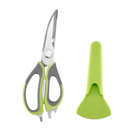 VICASKY Multifunktionale Küchenschere aus Scharfe Schere für Geflügel und Gemüse Robuste Ergonomische Handhabung mit Magnetischer Abdeckung Grün VICASKY Multifunktionale Küchenschere aus Scharfe Schere für Geflügel und Gemüse Robuste Ergonomische Handhabung mit Magnetischer Abdeckung Grün von VICASKY