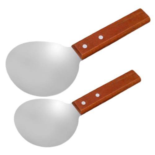 VICASKY Multifunktionale Reislöffel aus und Holzgriff Ergonomisch Geformte Servierlöffel für Tofu Eiscreme und Suppe Vielseitige Küchenhelfer mit Stilvollem Design Teiliges Groß Klein VICASKY Multifunktionale Reislöffel aus und Holzgriff Ergonomisch Geformte Servierlöffel für Tofu Eiscreme und Suppe Vielseitige Küchenhelfer mit Stilvollem Design Teiliges Groß Klein von VICASKY