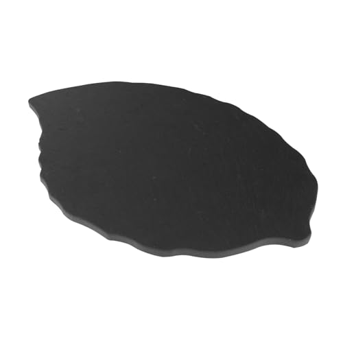 VICASKY Natürliche Servierplatte Blattform Steinoptik Steak Sushi Display Teller für Küche Restaurant Buffet Vielseitig Einsetzbar und Sicher von VICASKY