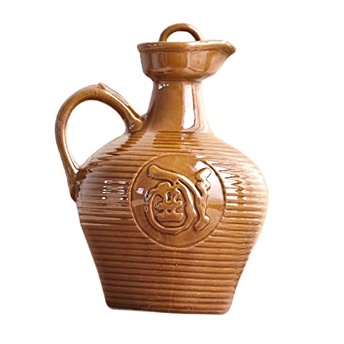 VICASKY Natürlicher Terrakotta Wasserkrug Aus Keramik – Handgefertigte Traditionelle Karaffe Für Trinkwasser - Und Stilvoll - Perfekte Größe Für Den Täglichen Gebrauch von VICASKY