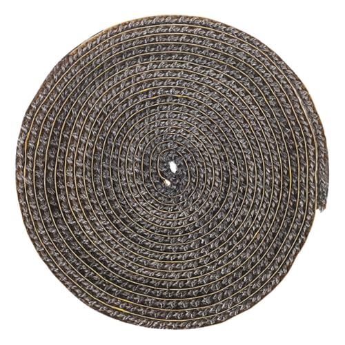 VICASKY Ofendichtung Ofendichtschnur aus Hitzebeständigem Fiberglas Selbstklebend für Holzofen und Kaminofen Effiziente Abdichtung und Isolierung von VICASKY