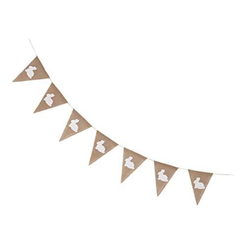VICASKY Osterdekoration Wimpelkette Niedlichen Hasen Festliche Banner für Ostern Deko für Partys und Außenbereich Vielseitig Einsetzbar für Feiern und Fröhliche Anlässe von VICASKY