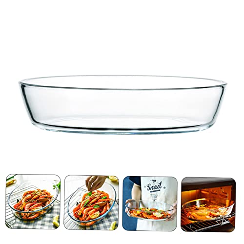 VICASKY Ovale Auflaufform Hitzebeständig Mikrowellengeeignet Spülmaschinenfest Servierplatte für Obst und Backen zu Hause von VICASKY