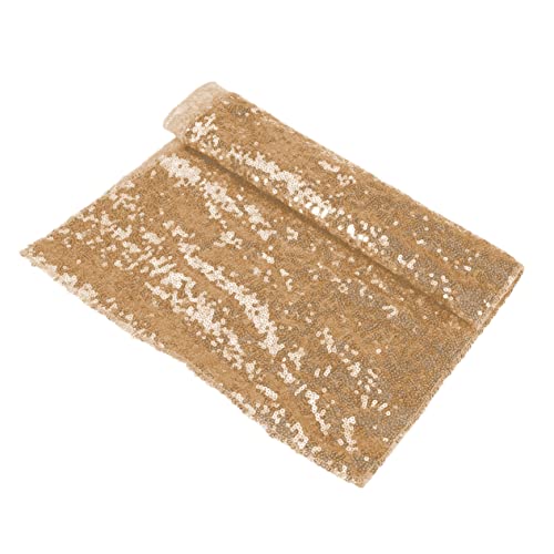 VICASKY Pailletten Tischläufer Champagnerfarbe Glitzernde Tischdecke für Hochzeit Party Weihnachten Reißfest und Langlebig für Esstischdekoration VICASKY Pailletten Tischläufer Champagnerfarbe Glitzernde Tischdecke für Hochzeit Party Weihnachten Reißfest und Langlebig für Esstischdekoration von VICASKY