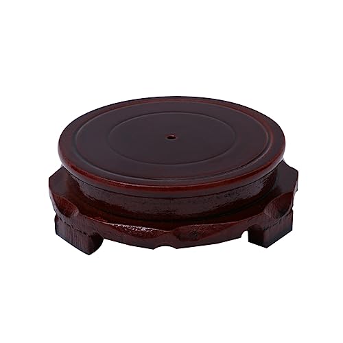 VICASKY Pallet mit Fester Holzbasis Untertasse kreisförmig Pflanztöpfe für Zimmerpflanzen Pflanzenuntersetzer Pflanzenschale Pflanzerbasisaucer Blumenpot -Tablett Pflanzschale Braun von VICASKY