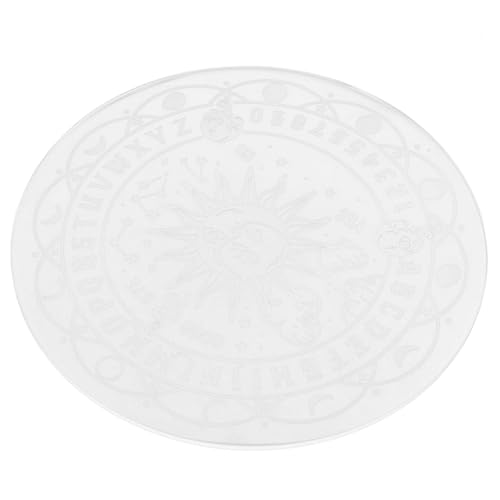 VICASKY Pendelbrett mit Buchstaben Gravur Spirit Altar Design Vielseitiges Hexen Ritualbrett für Wahrsagerei und Dekoration von VICASKY