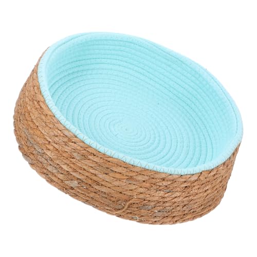 VICASKY Pet Wicker Sleeping Bed für Kleine Hunde und Katzen Atmungsaktive Grüne Matratze aus Rattan und Gras Langlebig und Bequem für Sommer Leicht zu Reinigen und Transportieren VICASKY Pet Wicker Sleeping Bed für Kleine Hunde und Katzen Atmungsaktive Grüne Matratze aus Rattan und Gras Langlebig und Bequem für Sommer Leicht zu Reinigen und Transportieren von VICASKY