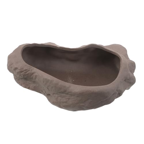 VICASKY Pflanzgefäß Aus Keramik in Felsenform Für Tischdekoration Blumentopf Ohne Abflussloch Für Bonsai Sukkulenten Und Miniatur-wasserspiele Keramiktopf Zum Schutz Von Möbeln Vor Wasserf von VICASKY