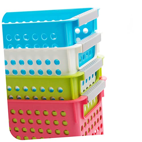 VICASKY Plastik Aufbewahrungskorb Quadratisch Weiß Stabiler Desktop Organizer aus Kleiner Schreibtisch Korb für Büro und Zuhause Praktischer Home Storage Basket für Ordnung und VICASKY Plastik Aufbewahrungskorb Quadratisch Weiß Stabiler Desktop Organizer aus Kleiner Schreibtisch Korb für Büro und Zuhause Praktischer Home Storage Basket für Ordnung und von VICASKY