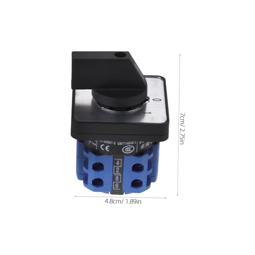 VICASKY Position Drehschalter Nockenschalter Umschalter mit Anschlüssen für Motorsteuerung und Stromquellenwechsel Robuster Rotary Cam Transfer Switch für Effiziente Stromübertragung von VICASKY