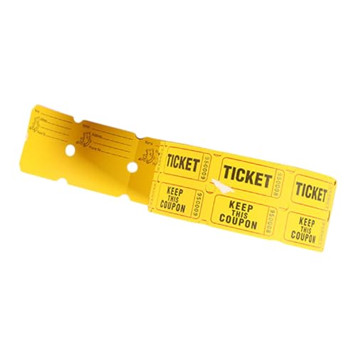 VICASKY Praktische Papier tickets Gelb Vielseitig Einsetzbar für Veranstaltung Wahl Eintritt Robuste Farbige Lose für Gewinnspiele Gewinnlose Wertmarken VICASKY Praktische Papier tickets Gelb Vielseitig Einsetzbar für Veranstaltung Wahl Eintritt Robuste Farbige Lose für Gewinnspiele Gewinnlose Wertmarken von VICASKY