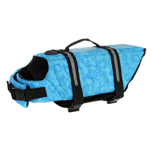VICASKY Reflektierende Verstellbare Hundeschwimmweste mit Polsterung Rettungsweste für Kleine bis Große Hunde Schwimmhilfe und Trainingsweste für Outdoor Strand Pool und Bootfahren von VICASKY