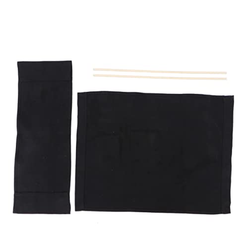 VICASKY Regiestuhl Außenstuhl Ersatzstoff für Terrassenstühle Direktor Rasen Zubehör Sitzhocker faltstuhl Outdoor stühle Campingstuhl-Gadget Stuhlersatzversorgung Segeltuch Black von VICASKY