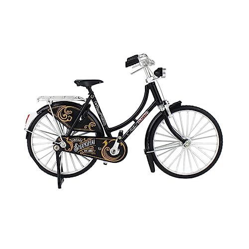 VICASKY Retro Design Metalllegierung Schwarzes Damenfahrrad Dekoration Schreibtisch Ornament Kunsthandwerk Geschenkidee für Büro Wohnzimmer von VICASKY