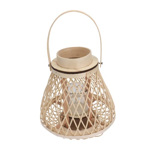 VICASKY Retro Laterne mit Kerzenhalter Dekorative Windlicht Deko für Innen Außen Warmes Licht für Wohnzimmer Garten Party Romantische Atmosphäre von VICASKY