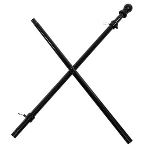 VICASKY Robuster Edelstahl Fahnenmast Teilig Abnehmbar Wetterfest Rostfrei für Garten Balkon Terrasse Vielseitig Einsetzbar Stabile Metallstange Gartendeko von VICASKY