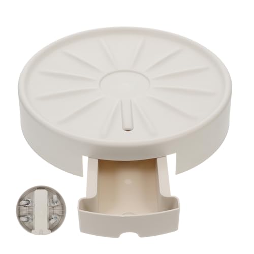 VICASKY Rollendes Pflanzenuntersetzer Tablett mit Wasserablauf Runder Blumentopfständer mit Abnehmbarem Wasserschublade und Belüftetem Design für Innenpflanzen von VICASKY