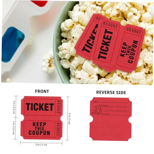 VICASKY Rote tickets Rolle Fortlaufend Gewinnlose für Veranstaltungen Feste Karneval Aktivitäten Einfach zu Trennen und Vielseitig Einsetzbar VICASKY Rote tickets Rolle Fortlaufend Gewinnlose für Veranstaltungen Feste Karneval Aktivitäten Einfach zu Trennen und Vielseitig Einsetzbar von VICASKY