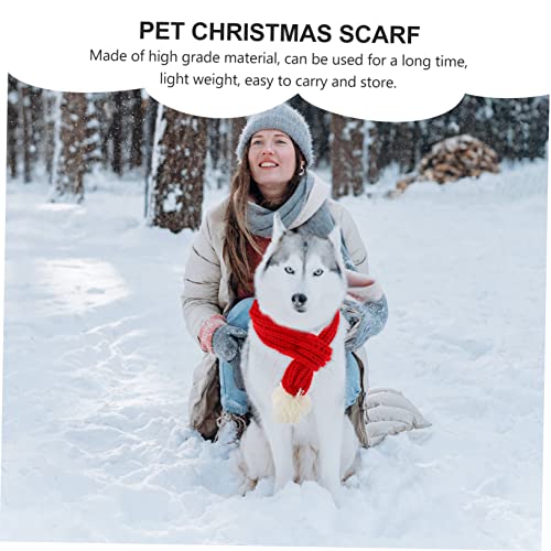 VICASKY Rotes Haustier Strickschal Weihnachtliches Katzen Bib Festlicher Komfortabler Hundeschal für Kleine bis Mittlere Haustiere Angenehmes Material für Weihnachtsfeiern und VICASKY Rotes Haustier Strickschal Weihnachtliches Katzen Bib Festlicher Komfortabler Hundeschal für Kleine bis Mittlere Haustiere Angenehmes Material für Weihnachtsfeiern und von VICASKY