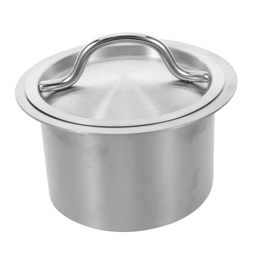 VICASKY Runder Einbau-abfalleimerdeckel aus Edelstahl Bündig Eingelassener Müllschacht für Arbeitsplatten Platzsparend Nahtlos Integrierbar für Küchen Restaurants und Büros VICASKY Runder Einbau-abfalleimerdeckel aus Edelstahl Bündig Eingelassener Müllschacht für Arbeitsplatten Platzsparend Nahtlos Integrierbar für Küchen Restaurants und Büros von VICASKY