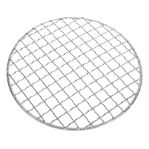 VICASKY Rundes Grillgitter aus Edelstahl Langlebiges BBQ Mesh für Gasgrill Leichtes Vielseitiges Grillrost für Camping Outdoor Einfach zu Reinigen und Gleichmäßiges Garen von VICASKY