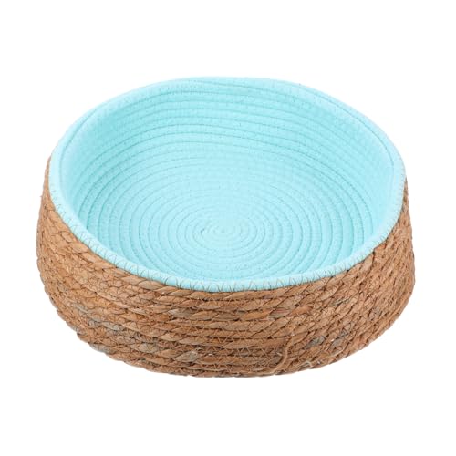VICASKY Rundes Wicker Haustierbett für Hunde und Katzen Atmungsaktive Schlafmatte aus Natürlichem Material für Kleine Hunde Kätzchen und Kratzfest und Langlebig VICASKY Rundes Wicker Haustierbett für Hunde und Katzen Atmungsaktive Schlafmatte aus Natürlichem Material für Kleine Hunde Kätzchen und Kratzfest und Langlebig von VICASKY