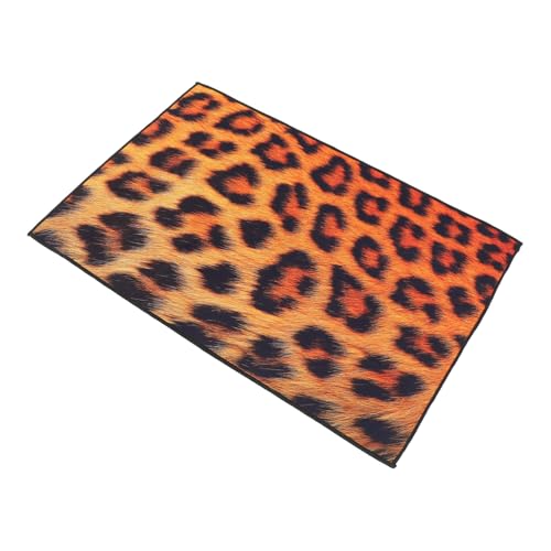 VICASKY Rutsch Bodenmatte mit Leopardenmuster Wasserabsorbierend Weiche Türmatte für Badezimmer Küche und Kreativer Badvorleger mit Weichem Polsterung von VICASKY