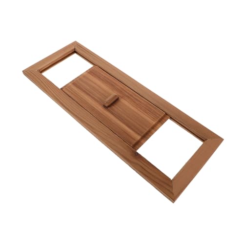 VICASKY Holzlüftungsöffnung Für Saunaräume Lüftungsplatte Entlüftungsfenster Für Sauna Natürlicher Holzduft Optimierte Luftzirkulation Robuste Holzkonstruktion von VICASKY
