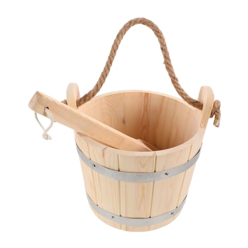 VICASKY Saunakübel aus mit Ergonomischem Griff und Passender Schöpfkelle Hitzebeständiger Sauna Eimer für Dampfbad Tragbar Robust für Spa und Entspannung zu Hause VICASKY Saunakübel aus mit Ergonomischem Griff und Passender Schöpfkelle Hitzebeständiger Sauna Eimer für Dampfbad Tragbar Robust für Spa und Entspannung zu Hause von VICASKY
