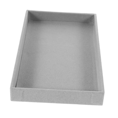 VICASKY Schmuck Organizer Tray für Schublade Stapelbares Schmuck Tablett aus Grauem Samt Weiche Oberfläche für Ringe Armbänder Ohrringe und Halsketten Langlebig und Vielseitig für Zuhause VICASKY Schmuck Organizer Tray für Schublade Stapelbares Schmuck Tablett aus Grauem Samt Weiche Oberfläche für Ringe Armbänder Ohrringe und Halsketten Langlebig und Vielseitig für Zuhause von VICASKY