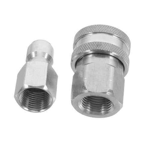 VICASKY Schnellanschluss Adapter Hochdruckreiniger Innen Außengewinde Edelstahl Robust Schnellkupplungen für Professionelle Reinigungsgeräte Vielseitig Kompatibel Langlebig VICASKY Schnellanschluss Adapter Hochdruckreiniger Innen Außengewinde Edelstahl Robust Schnellkupplungen für Professionelle Reinigungsgeräte Vielseitig Kompatibel Langlebig von VICASKY