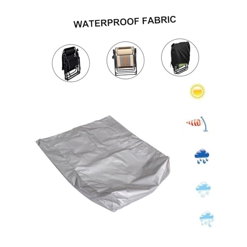VICASKY Schutzhülle Für Poolstuhl Wasserdichter Stuhlbezug Aus Oxford-Tuch Outdoor-stuhlabdeckung Leicht Zu Reinigen Falten Geeignet Für Verschiedene Wetterbedingungen von VICASKY