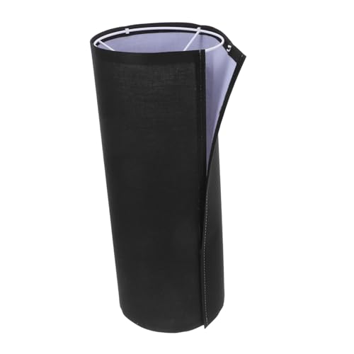 VICASKY Schwarzer Stoff Lampenschirm Zylinderform Ersatz Lampenschirm für Stehlampe Minimalistisches Design Einfache Montage und Abnehmbar von VICASKY